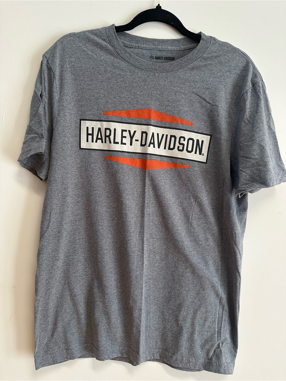 Harley-Davidson Gray Tee with Orange Logo